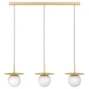Candeeiro de teto com três esferas de vidro opalino ARENALES EGLO 39953