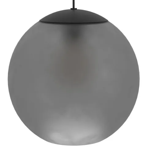 Candeeiro de teto com três lâminas esféricas de vidro mate cinzento ARANGONA EGLO 390213