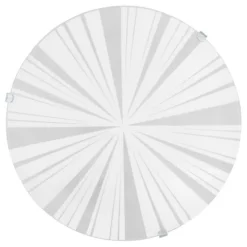 Candeeiro de Teto com Vidro Branco Acetinado e Metal MARS 1 EGLO 89239