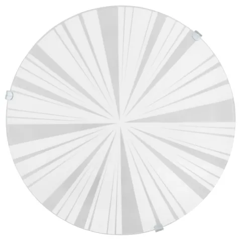 Candeeiro de Teto com Vidro Branco Acetinado e Metal MARS 1 EGLO 89239
