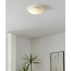 Candeeiro de Teto com Vidro Branco Acetinado e Metal MARS 1 EGLO 89239