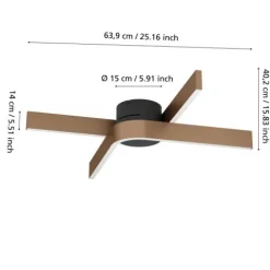 Candeeiro de teto elegante com tecnologia smart FOLCINO-Z EGLO 901863