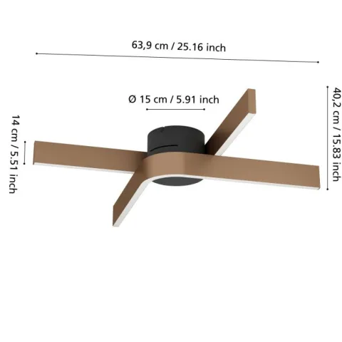 Candeeiro de teto elegante com tecnologia smart FOLCINO-Z EGLO 901863