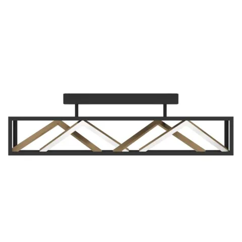 Candeeiro de teto elegante com perfis finos em latão PENELA EGLO 390416