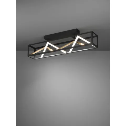 Candeeiro de teto elegante com perfis finos em latão PENELA EGLO 390416