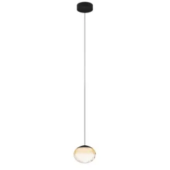 Candeeiro de teto elegante com difusor âmbar PANTOJA EGLO 390479