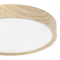 Candeeiro de teto em imitação de madeira e branco MUSURITA EGLO 901126