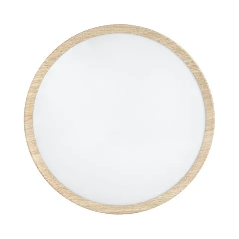 Candeeiro de teto em imitação de madeira e branco MUSURITA EGLO 901126