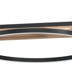 Candeeiro de teto em madeira de pinho e metal preto BOYAL EGLO 99624