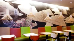 Candeeiro de teto em madeira Puncto 4203 - Secto Design