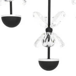 Candeeiro de teto em metal preto com vidro transparente PIANOPOLI 2 EGLO 390276