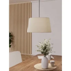 Candeeiro de teto em tecido preto e branco FEBRES EGLO 901262