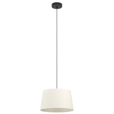 Candeeiro de teto em tecido preto e branco FEBRES EGLO 901262