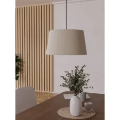 Candeeiro de teto em tecido preto e branco FEBRES EGLO 901262