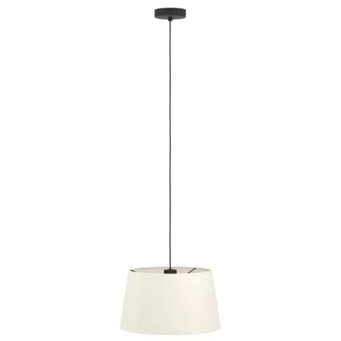 Candeeiro de teto em tecido preto e branco FEBRES EGLO 901262