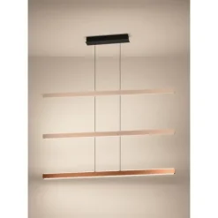Candeeiro de teto LED ajustável em alumínio e aço bronze CIGGIANO EGLO 390499