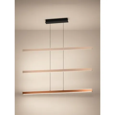 Candeeiro de teto LED ajustável em alumínio e aço bronze CIGGIANO EGLO 390499