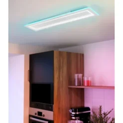 Candeeiro de teto LED branco com moldura RGB PADROGIANO-Z EGLO 900485