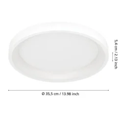Candeeiro de teto LED branco fosco moderno LORETELLO-Z EGLO 901912