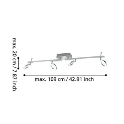 Candeeiro de Teto LED CARDILLIO 1 EGLO 96182