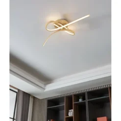 Candeeiro de Teto LED com Acabamento em Madeira SELVINA 2 EGLO 901103
