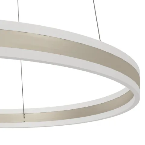 Candeeiro de teto LED com anel metálico champanhe TONARELLA EGLO 39313