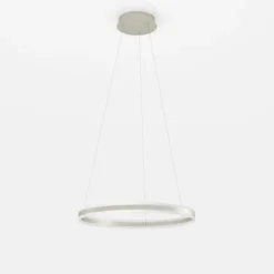 Candeeiro de teto LED com anel metálico champanhe TONARELLA EGLO 39313