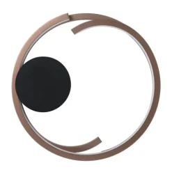Candeeiro de teto LED com anéis metálicos entrelaçados MEZZOMONTE EGLO 901825