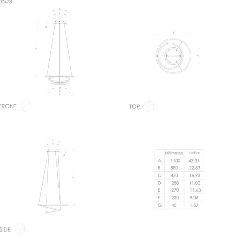 Candeeiro de teto LED com anéis ajustáveis LOBINERO-Z EGLO 900478