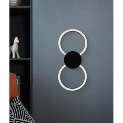 Candeeiro de teto LED com anéis e luz suave VENTICELLO 1 EGLO 902124