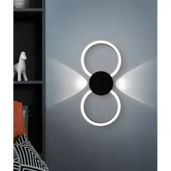 Candeeiro de teto LED com anéis e luz suave VENTICELLO 1 EGLO 902124