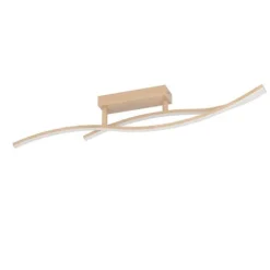Candeeiro de teto LED com aparência de madeira GRISOLIA EGLO 901211