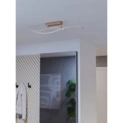 Candeeiro de teto LED com aparência de madeira GRISOLIA EGLO 901211