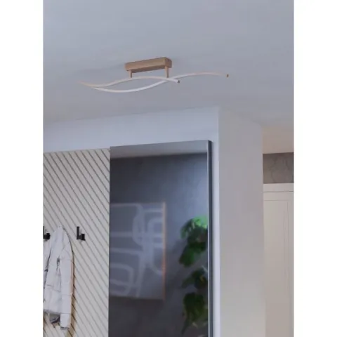 Candeeiro de teto LED com aparência de madeira GRISOLIA EGLO 901211