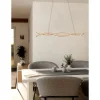 Candeeiro de teto LED com aspeto madeira LASANA 4 EGLO 901106