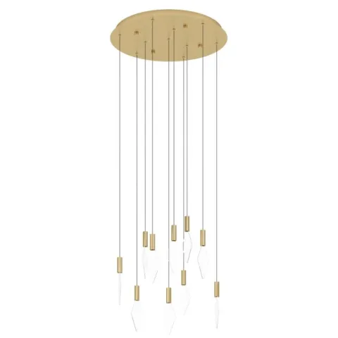 Candeeiro de teto LED com baldaquim em latão e acrílico MIRADOR EGLO 390359