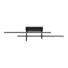 Candeeiro de teto LED com barras pretas mate TREPILIANO EGLO 901884