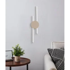 Candeeiro de teto LED com braços lineares em alumínio areia VENTICELLO EGLO 902126