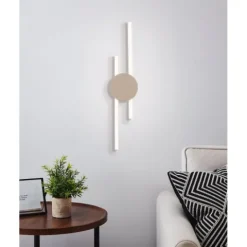 Candeeiro de teto LED com braços lineares em alumínio areia VENTICELLO EGLO 902126