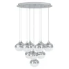 Candeeiro de teto LED com 10 cabeças em forma de lágrima MIOGLIA EGLO 39527
