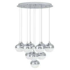 Candeeiro de teto LED com 10 cabeças em forma de lágrima MIOGLIA EGLO 39527