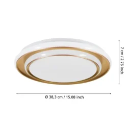 Candeeiro de teto LED com controlo CCT MOSCHETTA EGLO 902044
