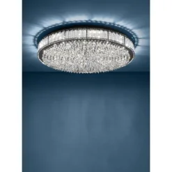Candeeiro de teto LED com cristais transparentes BALPARDA EGLO 390249