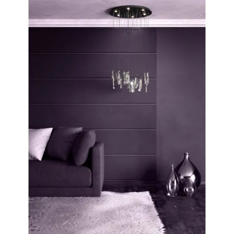 Candeeiro de teto LED com cristais transparentes SARDENARA EGLO 390209