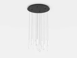 Candeeiro de teto LED com cristais transparentes SARDENARA EGLO 390209