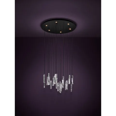 Candeeiro de teto LED com cristais transparentes SARDENARA EGLO 390209