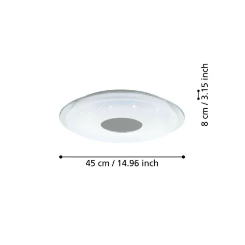 Candeeiro de teto LED com efeito cintilante LANCIANO-Z EGLO 900083