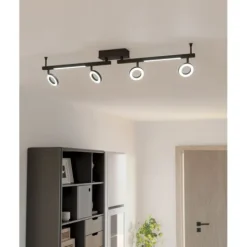 Candeeiro de Teto LED com 4 Focos Giratórios CARDILLIO 2 EGLO 900516