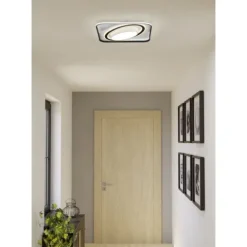 Candeeiro de teto LED com formas geométricas BENALAURIA EGLO 39864