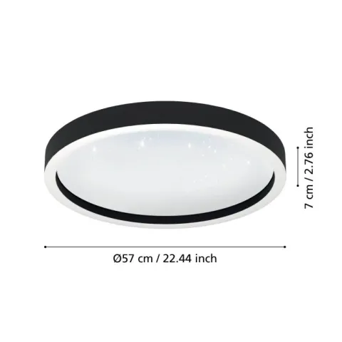 Candeeiro de teto LED com luz ajustável MONTEMORELOS-Z EGLO 900412